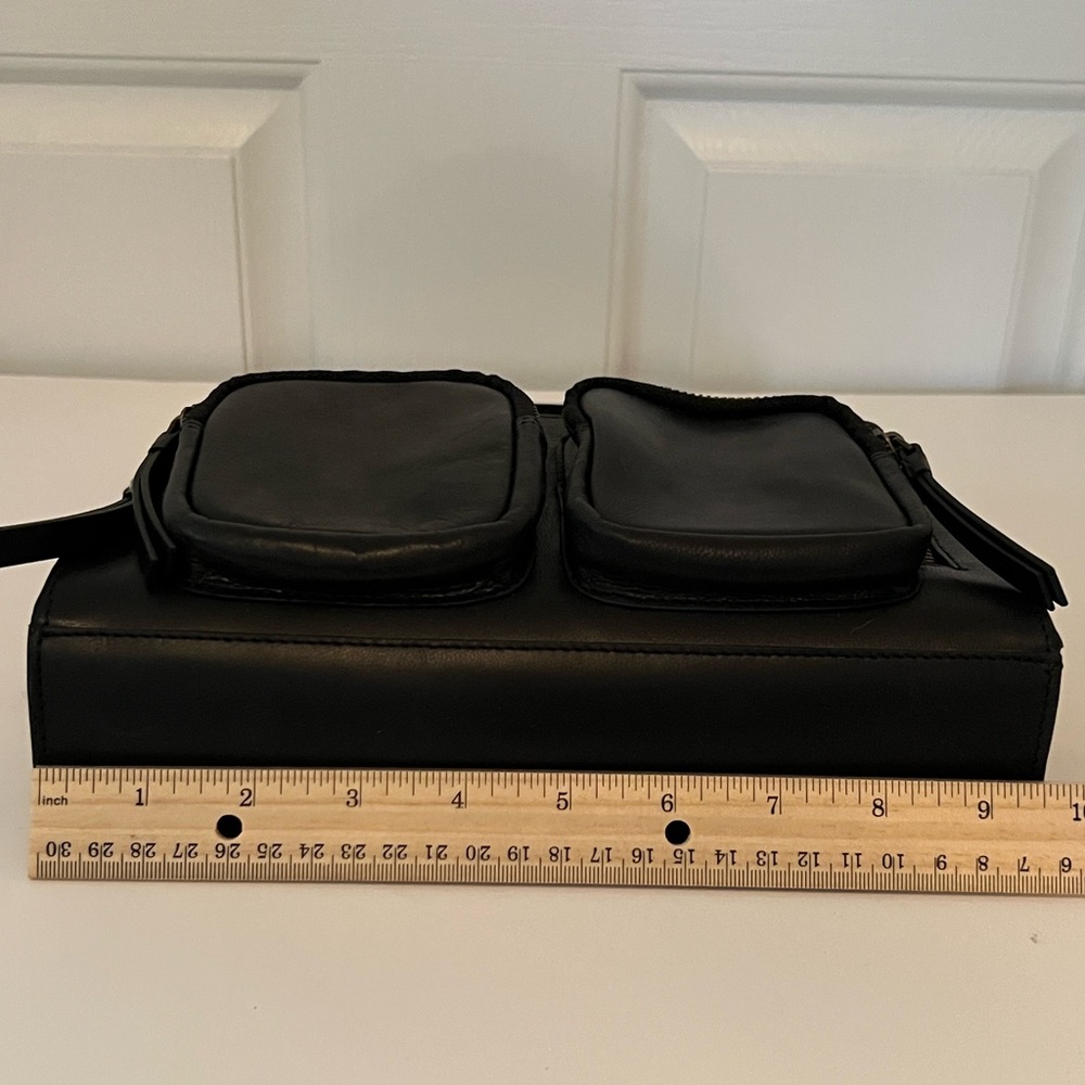 Lucky Brand Crossbody Leather Bag Black - Picture 6 of 9